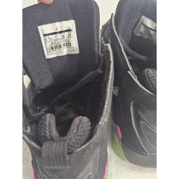 Size 5.5Y (GS) - Jordan True Flight High Black - 342774-006 - Picture 6 of 8